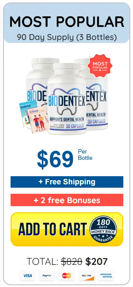 Biodentex buy 3 bottles